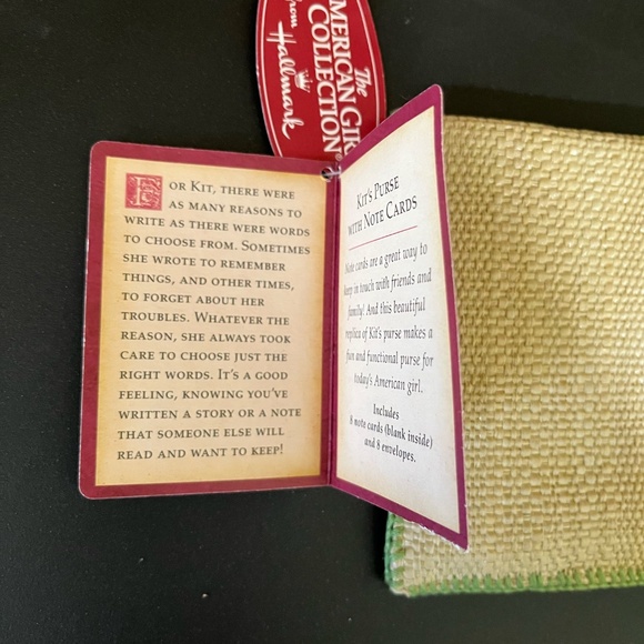 American Girls Collection Kit Kitredge purse w/ notecards, still has tags on it - Picture 9 of 12